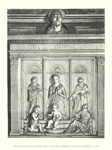Mino de Fiesole, Ancona van het Altaar van Bisschop Salutati, in Fiesole door Italian School