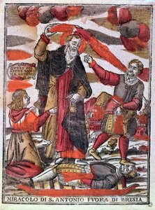 Wonder van Sint Antonius de Grote die een vergiftigde man geneest door Italian School