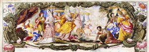 Mozes, Aaron en de kinderen van Israël in de wildernis die Manna verzamelen, c.1600-1630
