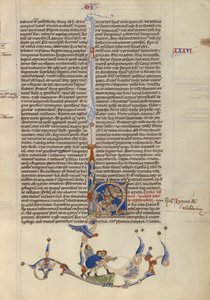 Mozes slaat water uit de rots voor de Israëlieten, ca. 1250-1262 door Italian School