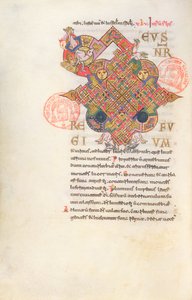 Ms 364 Letter D (Deus) Initiaal uit het Brevier van Monte Cassino door Italian School