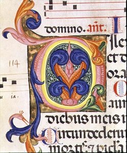 Ms 559 f.206v Geïllustreerde initiaal 