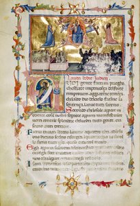 Ms. B.R. 19, c. 62b, uit Laudi Spirituali door de Compagnie van St. Giles