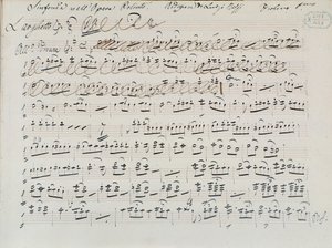 Muzikale partituur voor Poliuto door Donizetti door Italian School