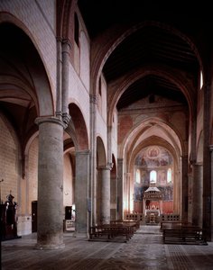 Schip van de kathedraal St. Mary door Italian School