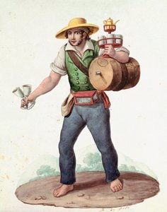 Napolitaanse kleine beroepen: de verkoper van vers water