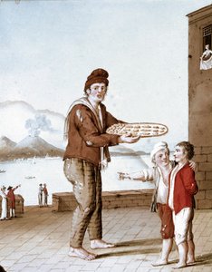 Napolitaanse kleine beroepen: de verkoper van pasticiotti