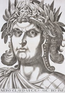 Nero Caesar (37-68 n.Chr.), 1596 door Italian School