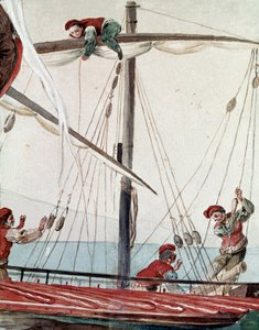 Oude Napolitaanse beroepen: een vissersboot