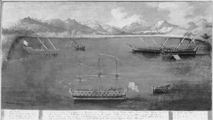 Een van de maritieme exploits van de beroemde zeeman, Mattio Ivanovich da Dobrota, ca. 1730