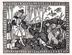 Orpheus speelt voor de dieren, 1500 door Italian School