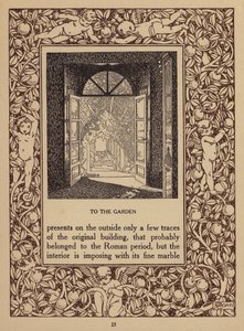 Pagina uit brochure voor San Domenico Palace Hotel, Taormina (litho) door Italian School