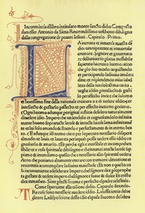 Pagina uit de Monte Santo di Dio door Italian School