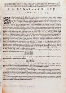 Pagina uit De kunst van contrapunt door Giovanni Maria Artusi door Italian School