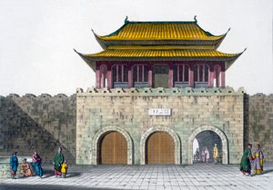 Pagodetorens van Nanking, ca. 1820-30