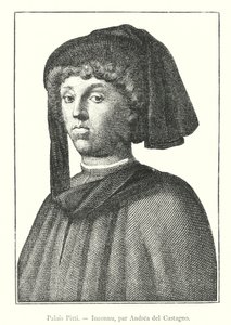 Pitti-paleis, Onbekend, door Andrea del Castagno (gravure)