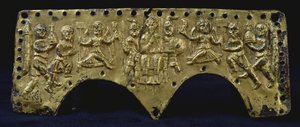 Plaquette van de helm van Agilulf door Italian School