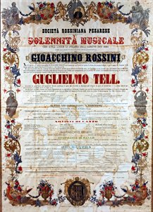 Affiche voor Guillaume Tell, de opera van Gioachino Rossini, ca.1864 door Italian School