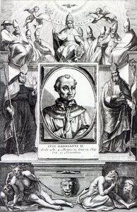 Paus Hadrianus II (gravure)