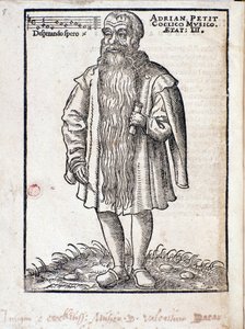 Portret van Adrianus Petit Coclico (1500-1562), Nederlandse componist van de Renaissance. door Italian School