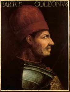 Portret van Bartolomeo Colleoni (ca. 1400-1475), Italiaanse condottiere door Italian School