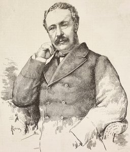 Portret van Charles George Gordon, bekend als Gordon Pasha, Britse generaal