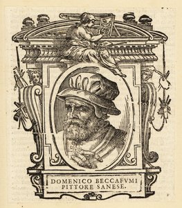 Portret van Domenico di Pace Beccafumi, Italiaanse Renaissance Manneristische schilder door Italian School