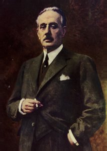 Portret van Giacomo Puccini (kleurenlitho)