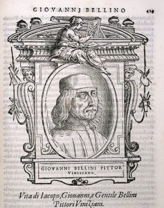 Portret van Giovanni Bellini (c.1431-1516) uit Vasaris Levens van de Kunstenaars, voor het eerst gepubliceerd in 1550 door Italian School