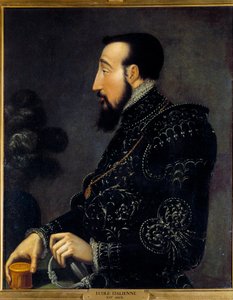Portret van Hendrik II, koning van Frankrijk door Italian School