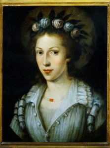 Portret van Sainte Marie Madeleine van Pazzi door Italian School