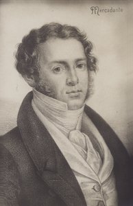 Portret van Saverio Mercadante door Italian School