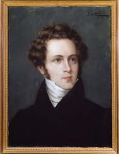 Portret van Vincenzo Bellini (1801-1835) Italiaanse componist door Italian School