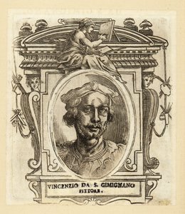 Portret van Vincenzo Tamagni, Italiaanse schilder van de Renaissance