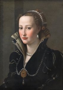 Portret van een dame, mogelijk Isabella de Medici door Italian School