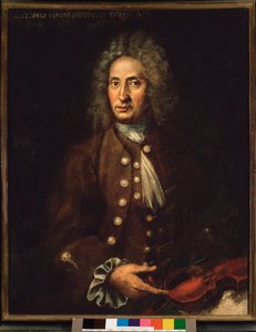 Portret van Italiaanse componist Giuseppe Torelli (1658-1709)