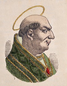 Portret van paus Agapetus I (535-536) door Italian School