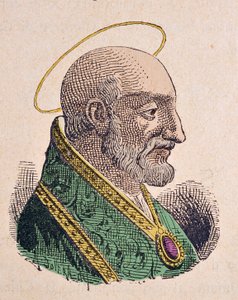 Portret van paus Caius (293-296) door Italian School