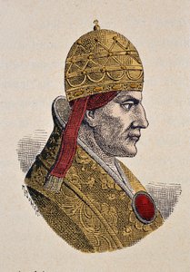 Portret van Paus Celestinus III (1191-1198) door Italian School