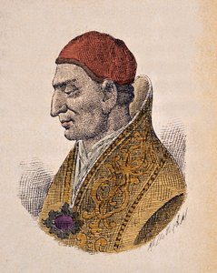 Portret van paus Constantinus I (708-715)