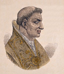 Portret van paus Stephanus II (752-757) door Italian School