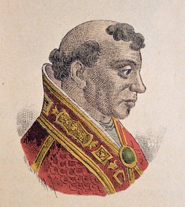 Portret van paus Formosus (891-896)