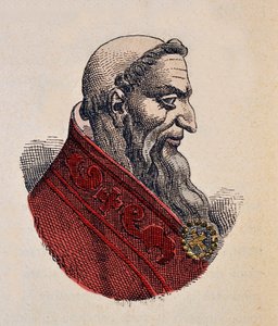 Portret van paus Honorius I (625-638)