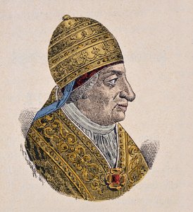 Portret van paus Innocentius VII (1404-1406) door Italian School