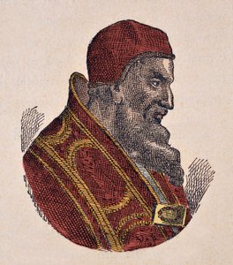 Portret van paus Johannes IV