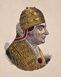 Portret van paus Johannes XIII (965-972) door Italian School