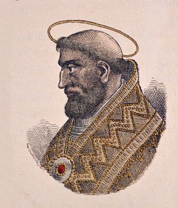 Portret van paus Leo II (682-683)