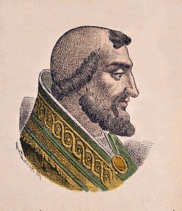 Portret van paus Leo IX (1049-1054)