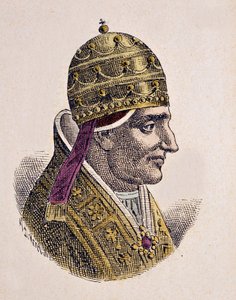 Portret van paus Leo VII (936-939) door Italian School