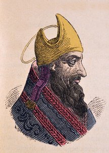 Portret van Paus Liberius (352-366) door Italian School